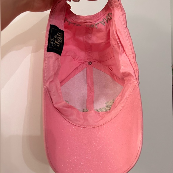 NY Ellis Island Glitter Pink Cap - Picture 3 of 4